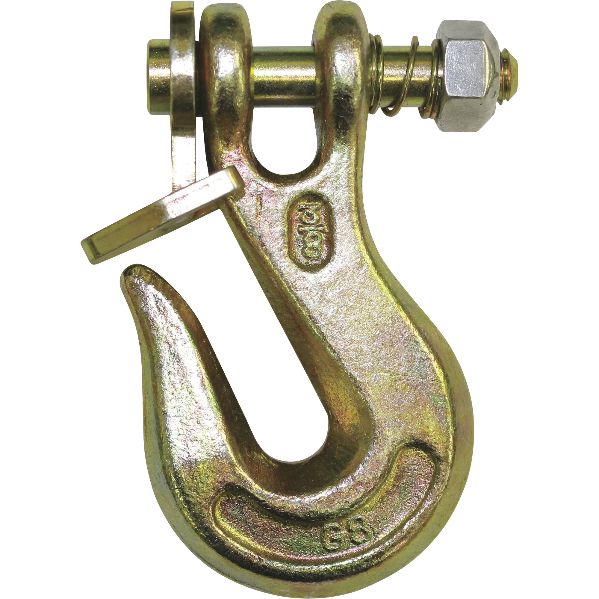 B/A Products Twist Lock Clevis Grab Hook, 3/8in., 4.5in.L, 7,100-Lb. Capacity, Model# G8-200-38